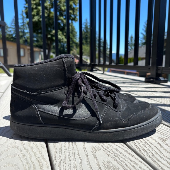 Nike Other - Nike Court Borough Mid Suede Sneaker Mens 13 Black Sport Streetwear Basketball
